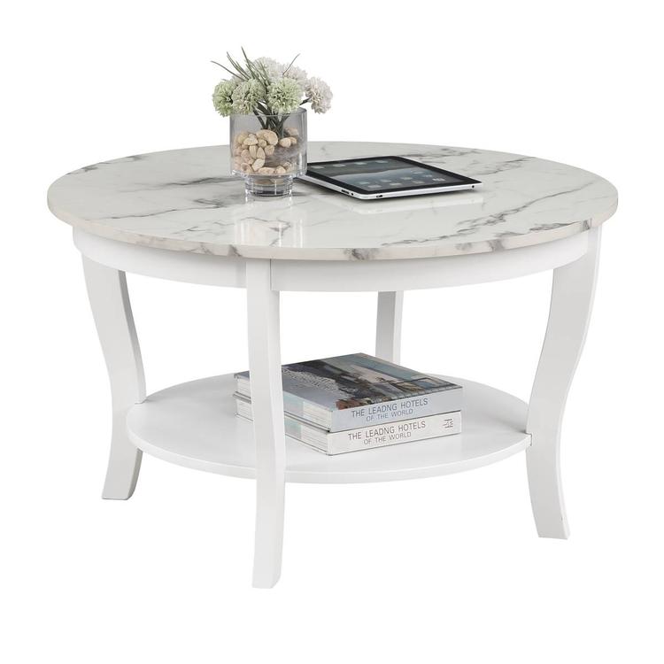 Convenience Concepts American Heritage Round Coffee Table