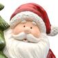 National Tree 17in. Lighted Santa With Christmas Tree - image 3