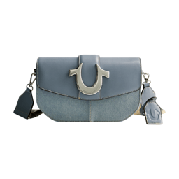 True Religion Denim Saddle Bag With Oversized Horseshoe Logo