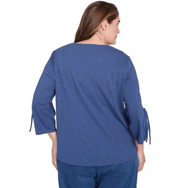 Plus Size Alfred Dunner Summer Solstice Embroidery Blouse