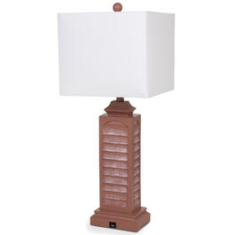 Sea Winds 32in. Red Coastal Shutter Table Lamp