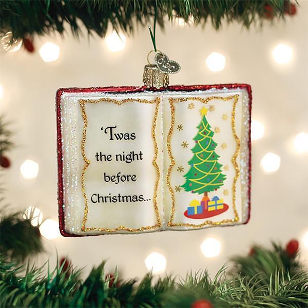 Old World Christmas The Night Before Christmas Glass Ornament - image 
