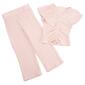 Girls &#40;7-16&#41; Sweet Butterfly Cinch Front Top & Palazzo Pants Set - image 2