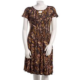 Plus Size Sami & Jo Short Sleeve Abstract A-line Dress