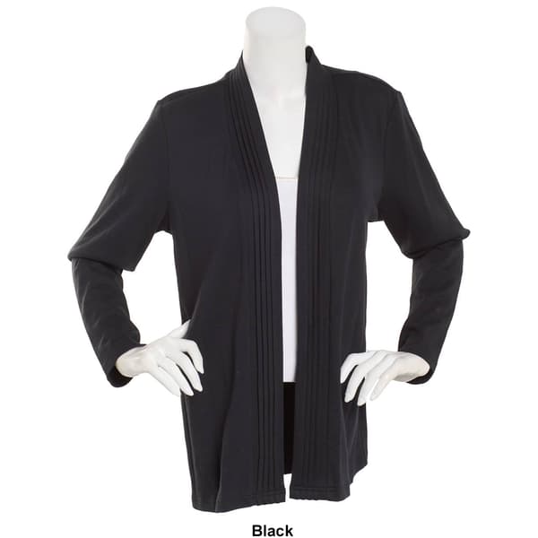 Womens Hasting &amp; Smith Long Sleeve Pleat Front Open Cardigan