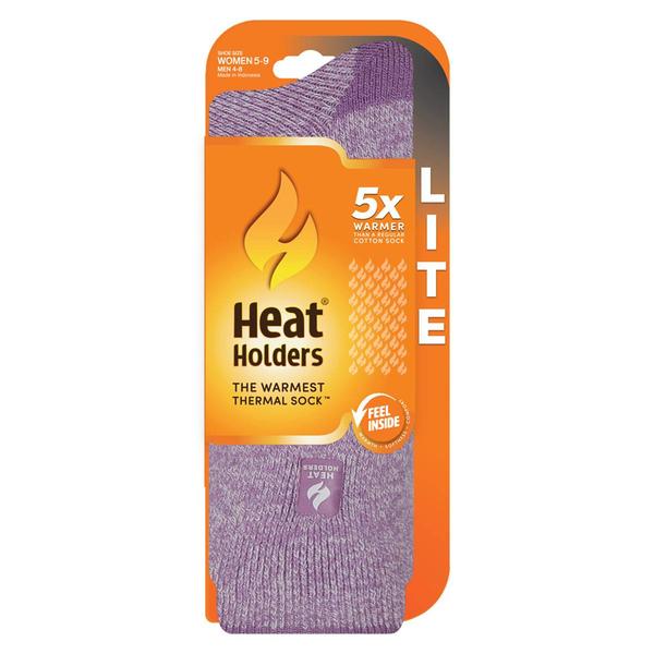 Womens Heat Holders® Lite Viola Twist Thermal Crew Socks