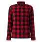 Womens Heat Holders Buffalo Plaid Super Brushed Fleece Jacket - image 2