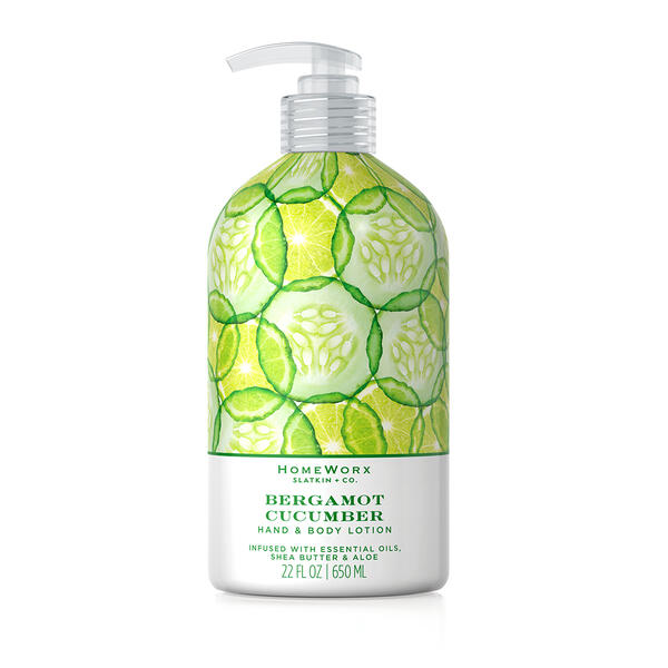 HomeWorx by Slatkin & Co. Bergamot Cucumber Hand & Body Lotion - image 