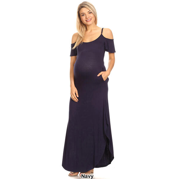 Womens White Mark Reta Maternity Maxi Dress
