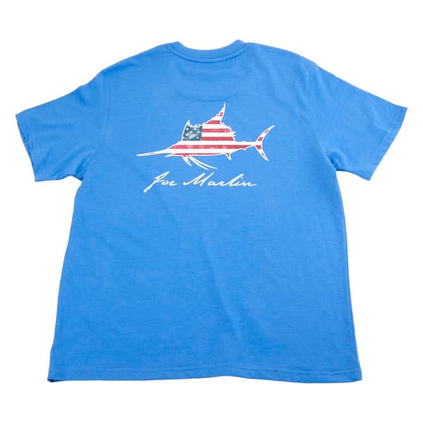 Mens Joe Marlin Americana Print Tee