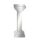 9th & Pike(R) Silver Wood Glam Pedestal Table - image 1