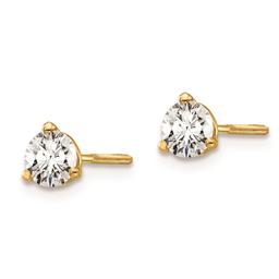 Pure Fire 14kt. Gold 1/2ctw. Screwback Lab Grown Diamond Earrings