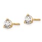 Pure Fire 14kt. Gold 1/2ctw. Screwback Lab Grown Diamond Earrings - image 2