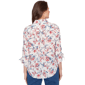 Womens Alfred Dunner Austin Etched Floral Butterfly Blouse - image 2