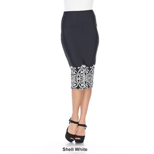 Womens White Mark Cynthia Pencil Skirt