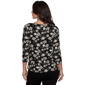 Womens Emaline Key Items 3/4 Sleeve V Neck Pumpkin Tee - image 2