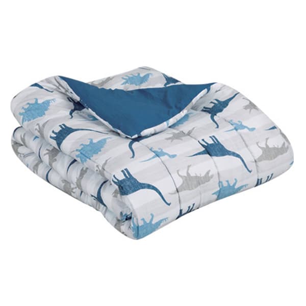 Alex &amp; Bella Dino Print Microfiber Comforter Set