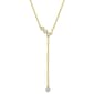 Gold Plated 1/8ctw Lab Grown Diamond Necklace - image 1