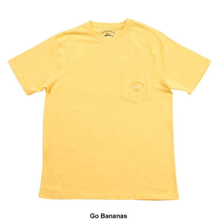 Mens Joe Marlin Embroidered Pocket Tee