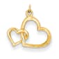 Gold Classics(tm) 14kt. Gold Interlock Hearts Charm - image 1