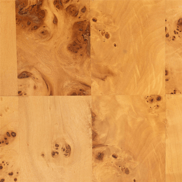 bali & pari Revelle Natural Light Mappa Real Burl Wood End Table