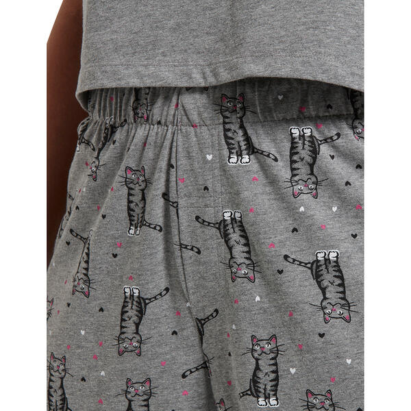 Plus Size HUE® Sweet Kitty Print Pajama Capris