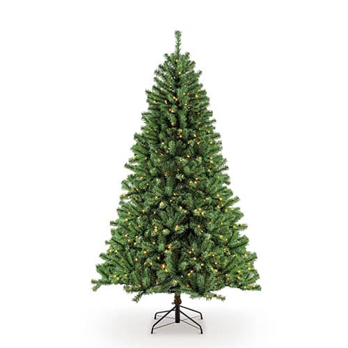 7.5ft. Noble Fir Christmas Tree with 600 Clear Lights - image 
