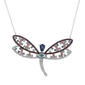Candela Multicolor Swarovski&#40;R&#41; Crystal Dragonfly Necklace - image 1