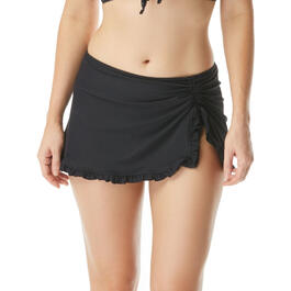 Womens Beach House Solid Tess Skirt Swim Bottoms