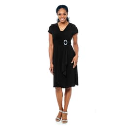 Kasper Womens Petites Jeweled Sleeveless Sheath Dress Black 2P : :  Clothing, Shoes & Accessories