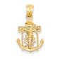 Gold Classics(tm) 14kt. Yellow Gold Mariner's Cross Pendant - image 1