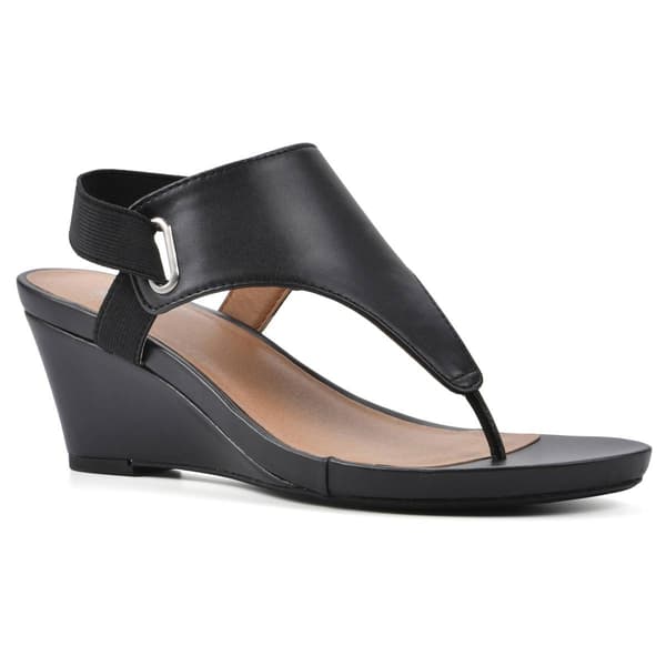 Womens White Mountain All Dres Smooth Wedge Sandals - image 