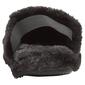 Womens Capelli New York Solid Black Faux Fur Slippers w/Backstrap - image 3