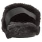 Womens Capelli New York Solid Black Faux Fur Slippers w/Backstrap - image 3