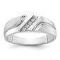 Mens Gentlemens Classics(tm) 14kt. White Gold 1/20ctw. Diamond Ring - image 1