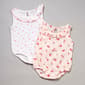 Baby Girl (NB-9M) Chick Pea 2pk. Strawberry Tank Bodysuits - image 1
