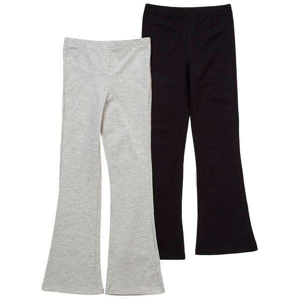 Girls (7-12) BTween(R) 2pk. Marled & Solid Flare Leggings