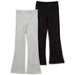 Girls (7-12) BTween(R) 2pk. Marled & Solid Flare Leggings - image 1