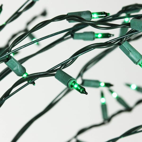 Northlight 9ft. Black Pre-Lit Artificial Cascade Christmas Tree