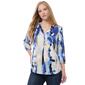 Womens Jones New York 3/4 Sleeve Printed Kelly Blouse - image 1