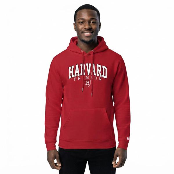 Mens Tsi Harvard University Crimson School Pride Hoodie - image 