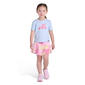 Girls (4-6X) adidas Short Sleeve Tee Allover Print Flounce Skort - image 1