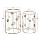 9th & Pike® Gold Metal Contemporary Accent Table - Set of 2 - image 4
