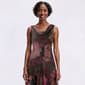Womens Robbie Bee Sleeveless Floral Chiffon Drape Neck Midi Dress - image 4