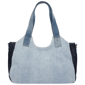 True Religion Color Block Denim Soft Satchel - image 4