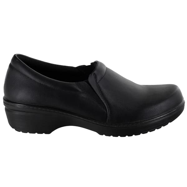 Womens Easy Works by Easy Street Tiffany Black Work Clogs