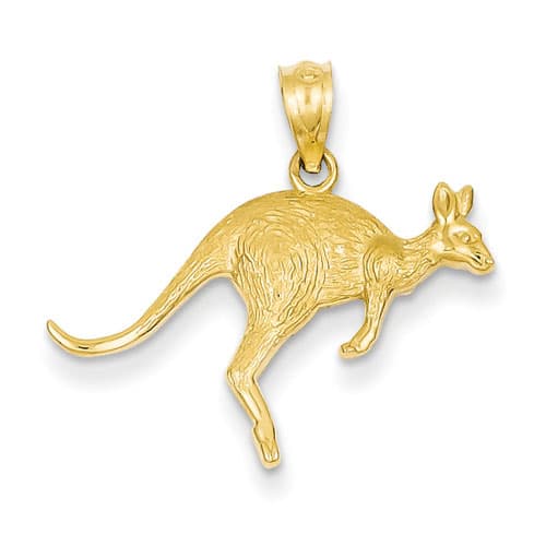 Gold Classics&#40;tm&#41; 14kt. Textured Kangaroo Pendant - image 