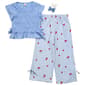 Girls (4-6x) Sweet Butterfly 2pc. Smocked Top & Cherry Pant Set - image 2