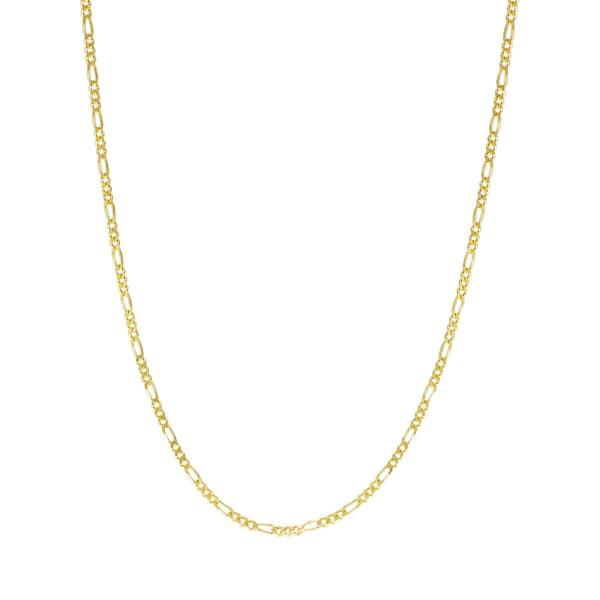 24in. Sterling Silver Figaro Chain Necklace - image 
