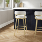 HH2 Home Jaxon Metal & Upholstered Swivel Adjustable Height Stool - image 7